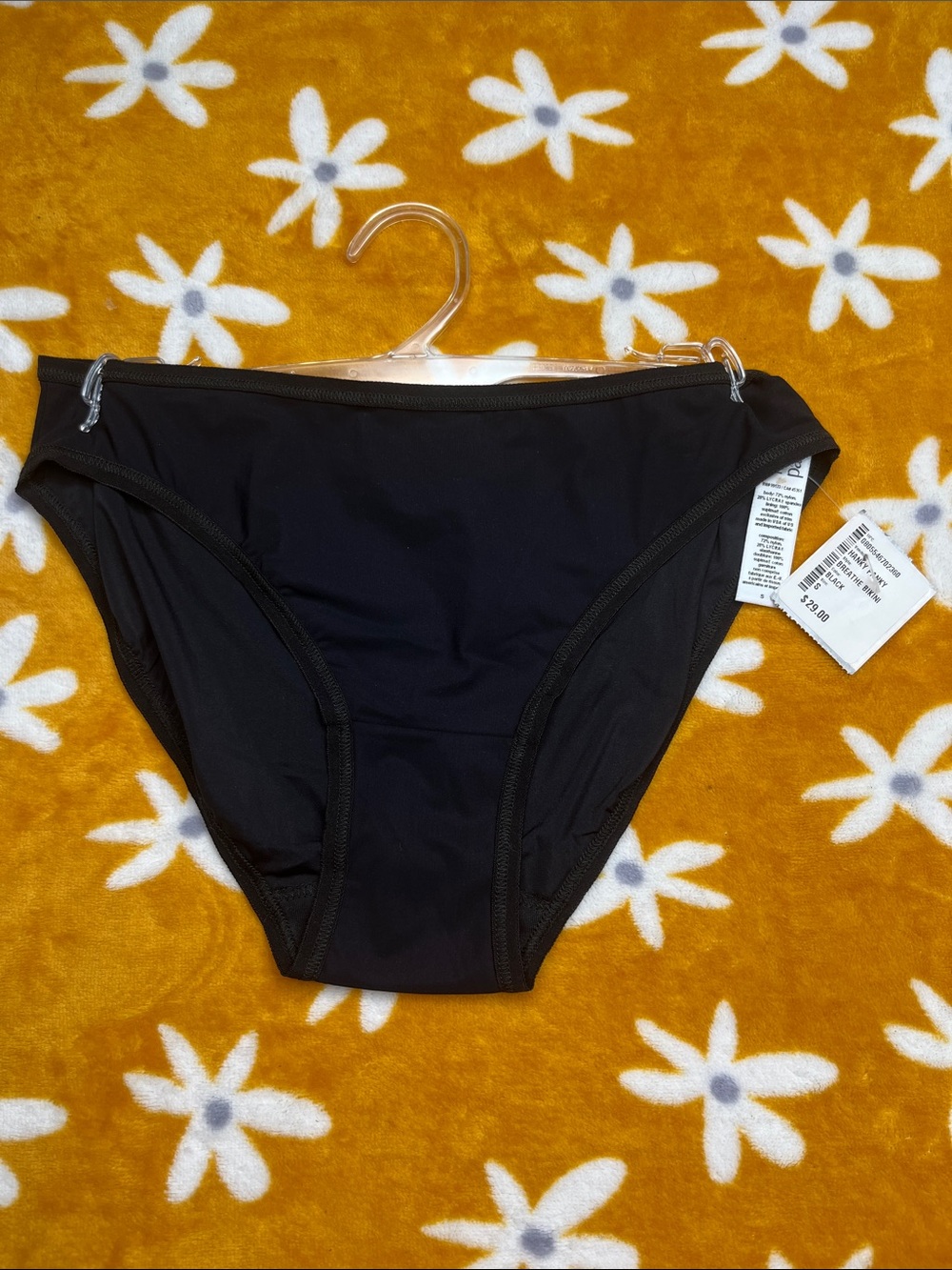 NWT $29 Hanky Panky BreatheSoft Bikini Black Size Small Panties